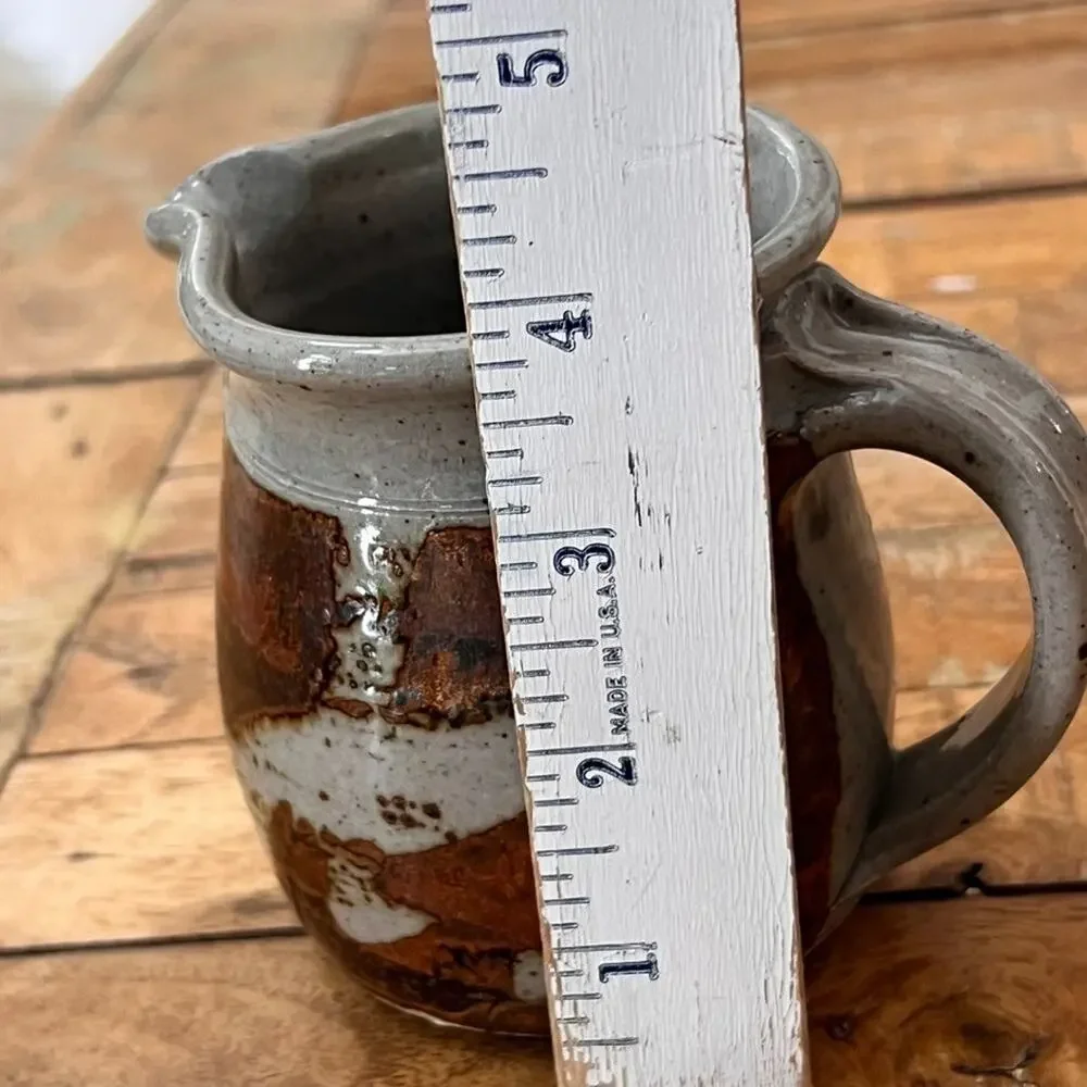Studio Art Pottery Stoneware Creamer Cup 4